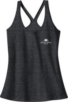 District Juniors Tri-Blend T-Back Tank, Charcoal Heather